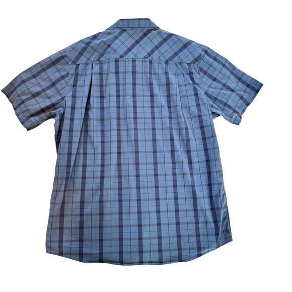 Travis Mathew Men’s XXL/2XL Blue Plaid Short Sleeve Button Up Lightweight Shirt - Picture 2 of 11